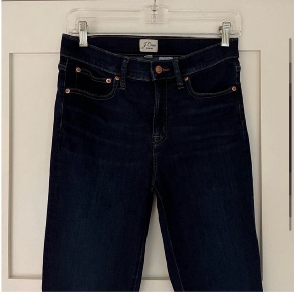 J Crew 9" HIGH RISE toothpick jean in Point Lake wash - Picture 4 of 9